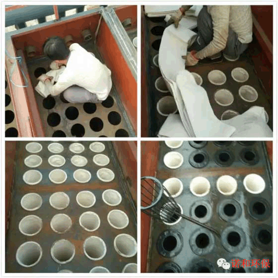 花板、布袋、骨架安裝示意圖